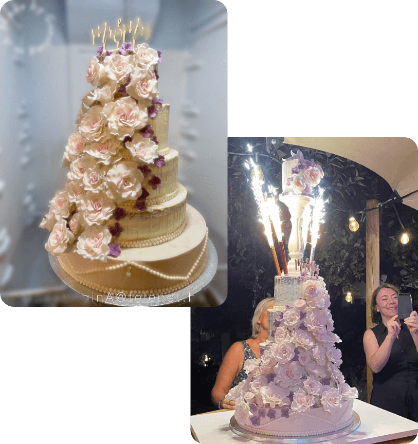 Bruidstaarten gemaakt door Goesting in A